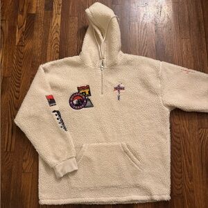 Travis Scott cactus jack fleece Sherpa sweater size XXL